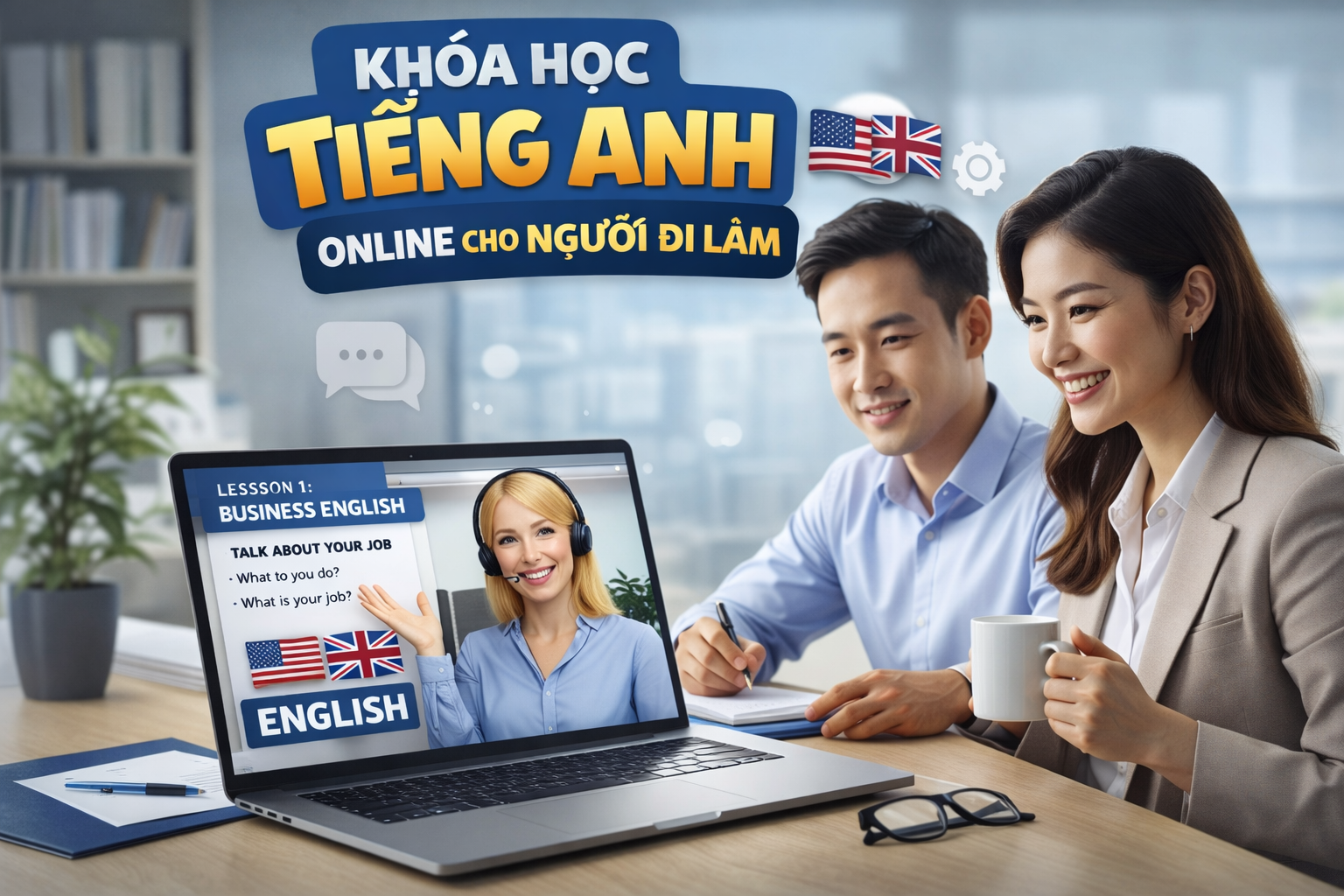 Khóa học tiếng anh online cho người đi làm