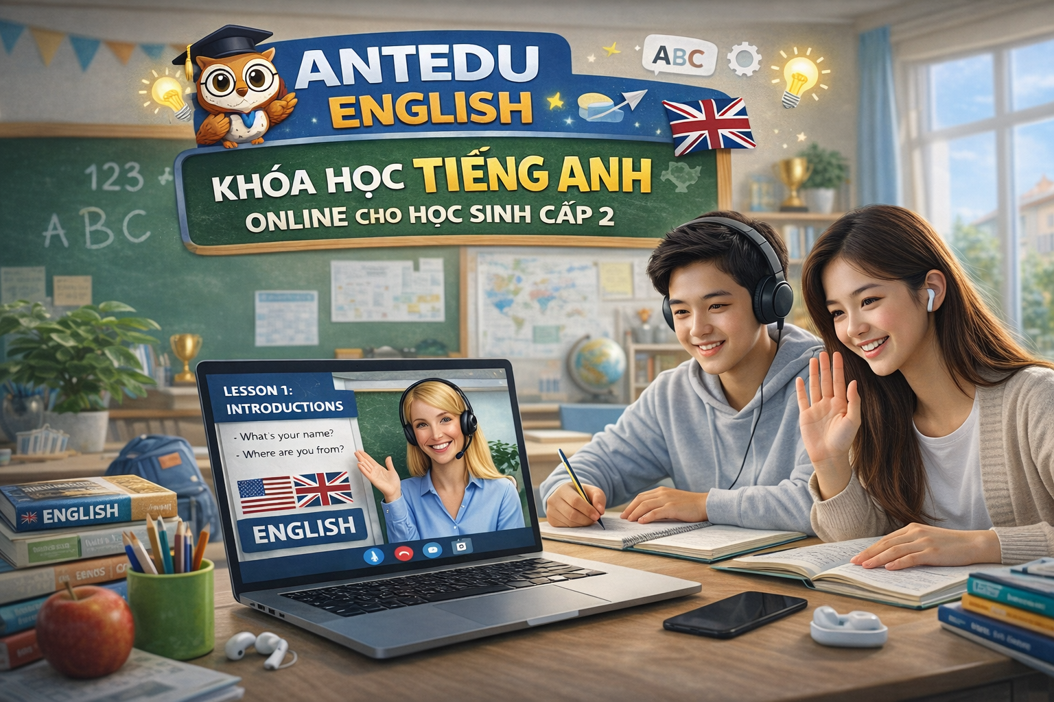Khóa học tiếng anh cho học sinh cấp 2